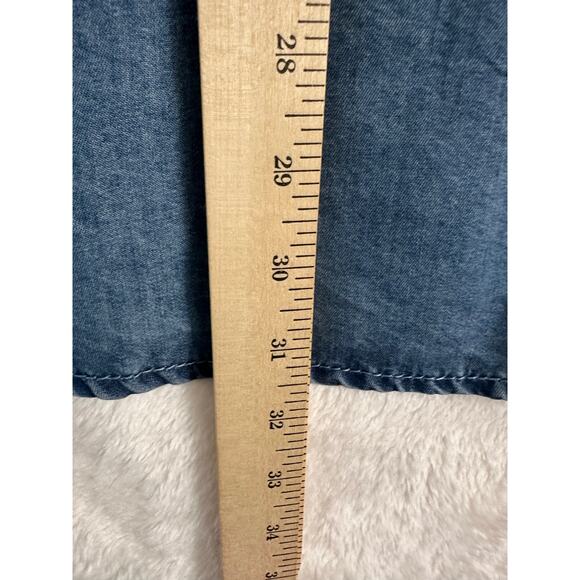 Chico's Blue Button Down Shirt - Picture 7 of 9